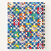 Farbenfrohe LOONEY TUNES™ Schachbrett Toss Pattern Notizblock (Rückseite)