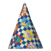 Farbenfrohe LOONEY TUNES™ Schachbrett Toss Pattern Partyhütchen (Rechts)