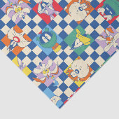 Farbenfrohe LOONEY TUNES™ Schachbrett Toss Pattern Seidenpapier (Ausschnitt)