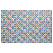 Farbenfrohe LOONEY TUNES™ Schachbrett Toss Pattern Stoff (Yard (91,4 cm))