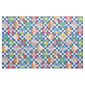 Farbenfrohe LOONEY TUNES™ Schachbrett Toss Pattern Stoff (Fat Quarter (45,7 x 55,9 cm))