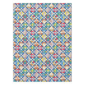 Farbenfrohe LOONEY TUNES™ Schachbrett Toss Pattern Tischdecke (Vorderseite)