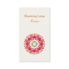 Farbenfrohe Lotus Blume Business Card