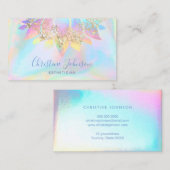 ・ farbenfrohe Lotus Blume Skincare IMITATE Iriabit Visitenkarte (Vorne/Hinten)