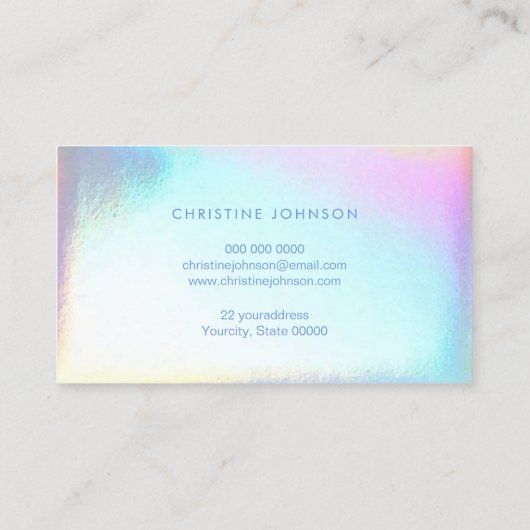 ・ farbenfrohe Lotus Blume Skincare IMITATE Iriabit Visitenkarte (Rückseite)