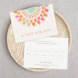 Farbenfrohe Lotus Floral Wellness-Center Geschenk Einladung