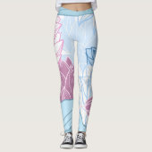 Farbenfrohe Lotus Leggings (Vorderseite)