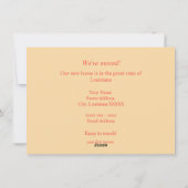 Farbenfrohe Louisiana Karte Ankündigung (Rückseite)