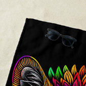 Farbenfrohe Löwe Zeichnend Strandtuch (Beispiel)