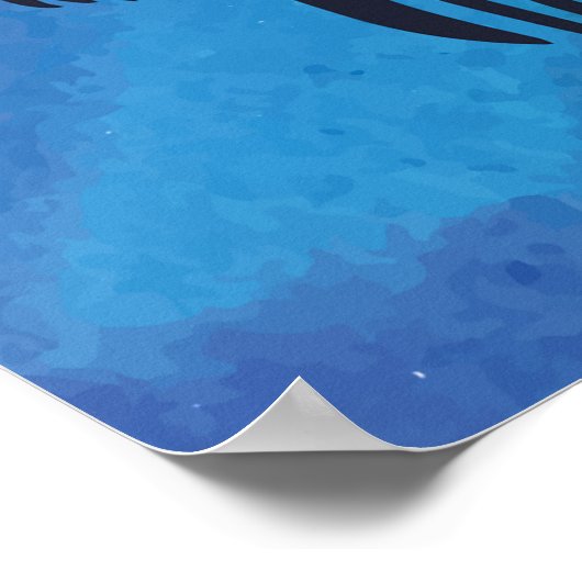 Farbenfrohe Löwenkopie Poster (Ecke)