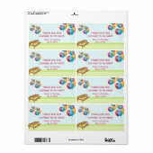 Farbenfrohe Luftballons für Picknick im Freien Gas (Vorne)