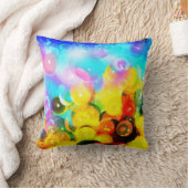 Farbenfrohe Luftbläschen Kissen (Decke)