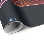 Farbenfrohe Luminogramm-Ginkgo-Blätter Geschenkpapier (Rolleneckpunkt)