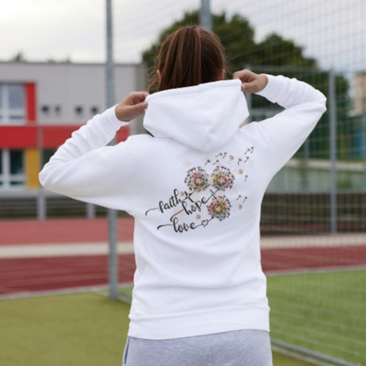 Farbenfrohe Lüster Christliche Liebe der Hoffnung  Hoodie