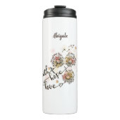 Farbenfrohe Lüster Christliche Liebe der Hoffnung  Thermosbecher (Vorderseite)