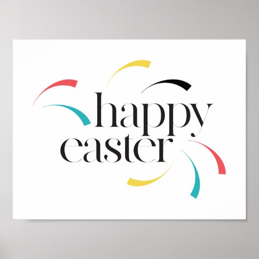 Farbenfrohe, lustige, moderne, einfache Design Hap Poster (Vorne)