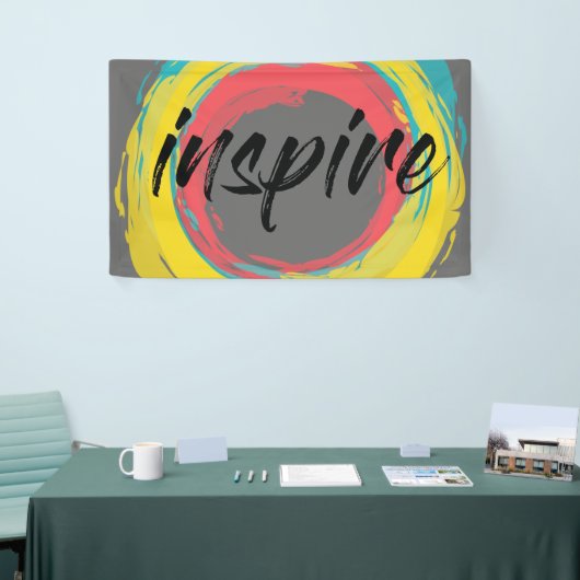 Farbenfrohe, lustige, moderne, lebendige coole Ges Banner (Messeveranstaltung)