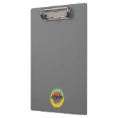 Farbenfrohe, lustige, moderne, lebendige coole Ges Klemmbrett (Links)