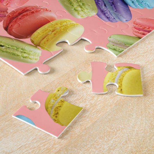 Farbenfrohe Macaron Cookies Muster Puzzle (Seite)