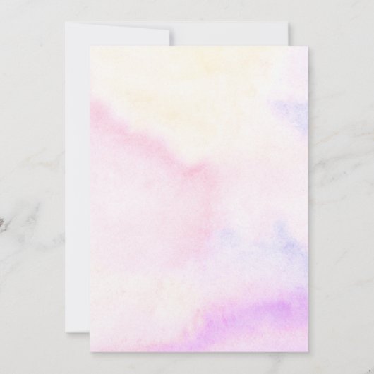 Farbenfrohe Macaron Inspirierte Dusche Einladung (Rückseite)