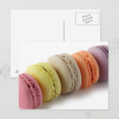 Farbenfrohe Macaron-Macaron-Postkarte Postkarte (Vorne/Hinten)