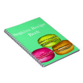 Farbenfrohe Macarons Aquarellkunst funky Notizblock (Rechte Seite)