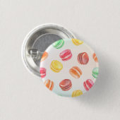 Farbenfrohe Macarons Button (Vorne & Hinten)