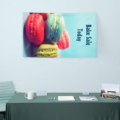 Farbenfrohe Macarons-Cookie-Banner für Ihre Verans Banner (Messeveranstaltung)