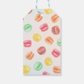 Farbenfrohe Macarons Geschenkanhänger (Rückseite)