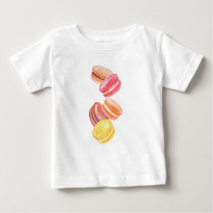 Farbenfrohe Macarons Kunst, Dichtung und Musik Baby T-shirt