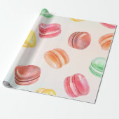 Farbenfrohe Macarons Kunst, Dichtung und Musik Geschenkpapier (Ungerollt)