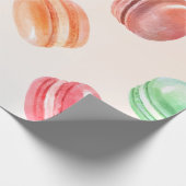Farbenfrohe Macarons Kunst, Dichtung und Musik Geschenkpapier (Ecke)