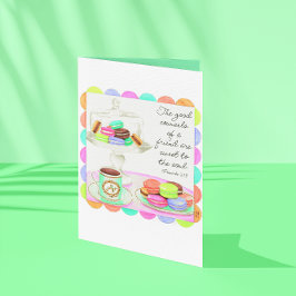 Farbenfrohe Macarons Sweet Friendship Card Karte
