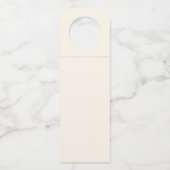 Farbenfrohe Macarons und Blume Aquarellfarben jube Flaschenanhänger (Rückseite)