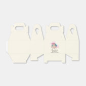 Farbenfrohe Macarons und Blume Wasserfarben Geschenkschachtel (Ungefaltet)