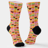 Farbenfrohe Macaroon Stacks Muster Socken (Gewinkelt)