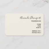 Farbenfrohe Macarys und Blume Wasserfarben Busines Visitenkarte (Rückseite)