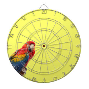Farbenfrohe Macaw Chic Classy Mod Tropical Dartscheibe