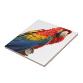 Farbenfrohe Macaw Chic Classy Mod Tropical Fliese (Seite)