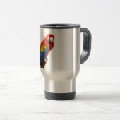 Farbenfrohe Macaw Chic Classy Mod Tropical Reisebecher (VorderseiteRechts)