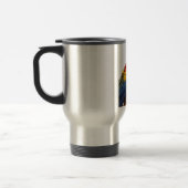 Farbenfrohe Macaw Chic Classy Mod Tropical Reisebecher (Links)
