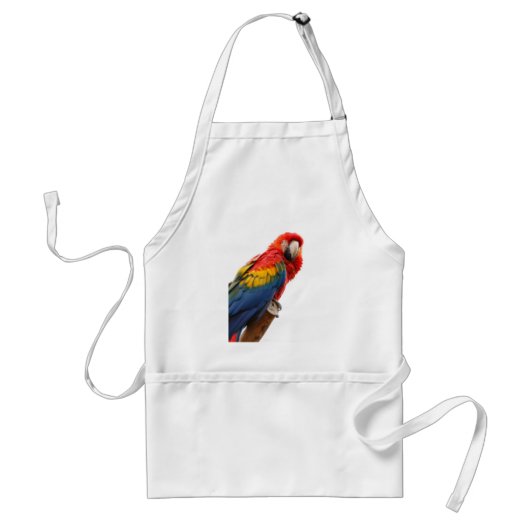 Farbenfrohe Macaw Chic Classy Mod Tropical Schürze (Vorne)