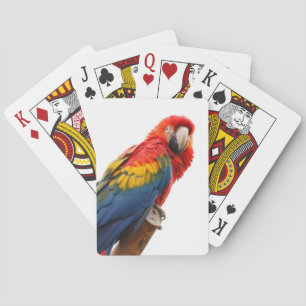 Farbenfrohe Macaw Chic Classy Mod Tropical Spielkarten
