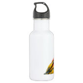 Farbenfrohe Macaw Chic Classy Mod Tropical Trinkflasche (Rückseite)