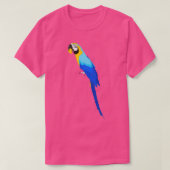 farbenfrohe Macaw T-Shirt (Design vorne)