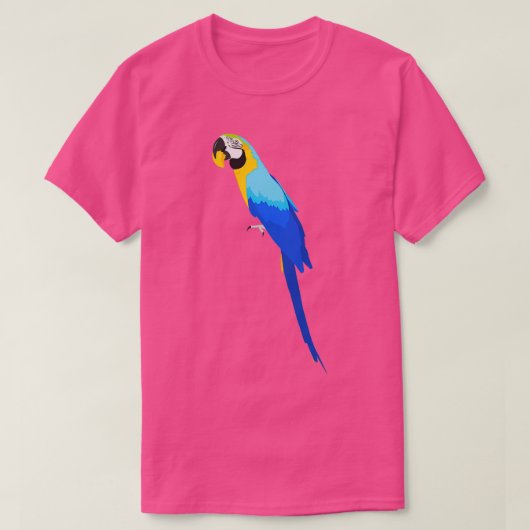 farbenfrohe Macaw T-Shirt (Design vorne)