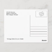 Farbenfrohe Macaws, Trinidad Postcard Postkarte (Rückseite)