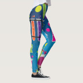 Farbenfrohe Mad Scientifics Funky Bright Leggings (Rechts)