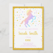 Farbenfrohe Magical Girl Party Einladung (Vorderseite)