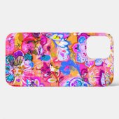 Farbenfrohe Magie abstrakt blumenreich Case-Mate iPhone Hülle (Rückseite (Horizontal))